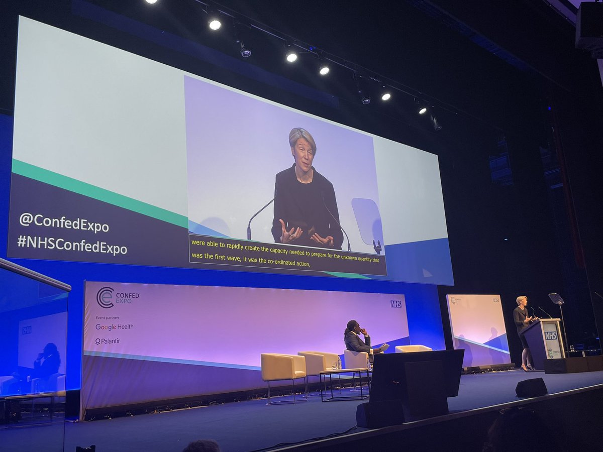 A message for the future from #AmandaPritchard #NHSE on recovery, reform, resilience and respect. #becausewearethenhs  #NHSConfedExpo