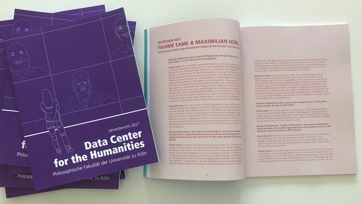 Data Center for the Humanities (@dch_cologne) on Twitter photo Add-on: Für den Jahresbericht 2021 haben wir mit <a href="/fafa_same/">Fafa Same</a> und Maximilian Hörl vom INF-Projekt <a href="/SFB1252/">Prominence in Language</a> <a href="/Philfak_koeln/">Philosophische Fakultät der Uni Köln</a> <a href="/UniCologne/">Universität zu Köln</a> über unsere Zusammenarbeit, #FDM im Projekt, Perfektionismus und pragmatische Lösungen gesprochen – nachlesbar ab S. 26: dch.phil-fak.uni-koeln.de/ueber-das-dch/…. Add-on: Für den Jahresbericht 2021 haben wir mit <a href="/fafa_same/">Fafa Same</a> und Maximilian Hörl vom INF-Projekt <a href="/SFB1252/">Prominence in Language</a> <a href="/Philfak_koeln/">Philosophische Fakultät der Uni Köln</a> <a href="/UniCologne/">Universität zu Köln</a> über unsere Zusammenarbeit, #FDM im Projekt, Perfektionismus und pragmatische Lösungen gesprochen – nachlesbar ab S. 26: dch.phil-fak.uni-koeln.de/ueber-das-dch/….