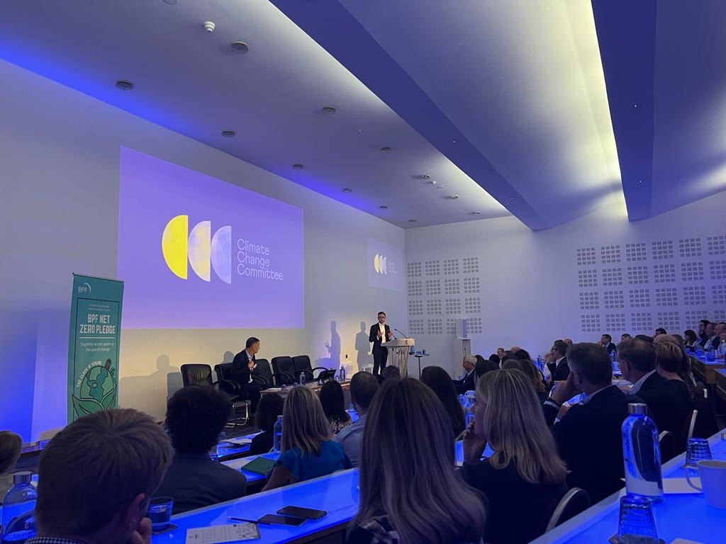 ScotPropFed's tweet image. Great to hear from Chris Stark @ChiefExecCCC at #BPFConf22 - the property sector has a vital role in the UK&apos;s net zero ambitions and needs to be in the driving seat. Looking forward to the formal launch of our #NetZeroPledge later this morning.