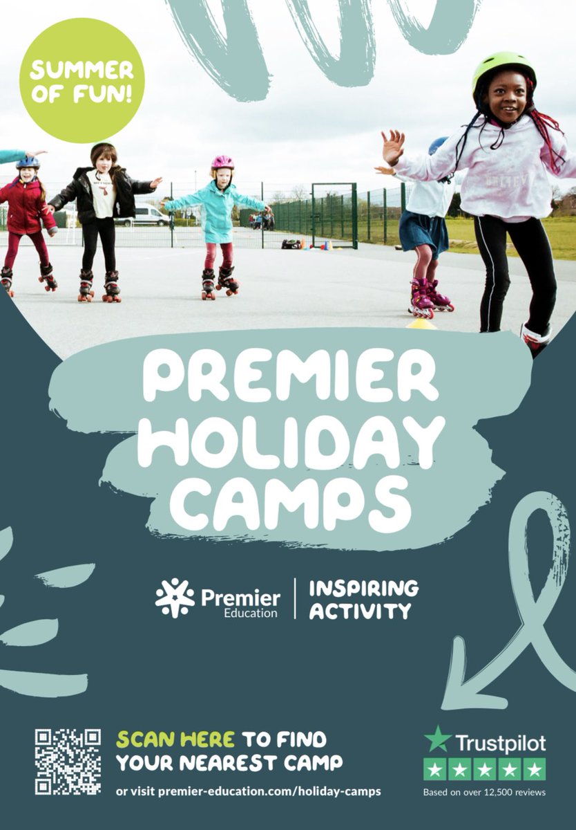 We are really looking forward to our Summer Camp at <a href="/LowtonStMarys/">Lowton St Mary's</a>

25 July - 26 Aug
9am - 4pm
From only £18 per day
Ages 5 - 11

To book a space call : 07943065443

#summercamp #schoolholidays #lowton