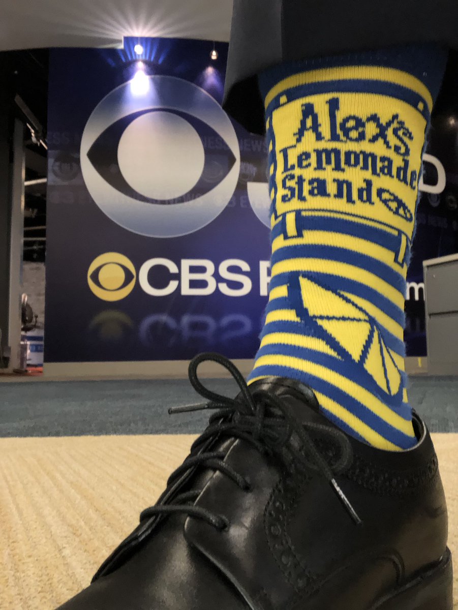 Today’s #JimSocks in honor of our 16th annual Alex Scott: A Stand For Hope telethon. Tune in to #CBS3 and support <a href="/AlexsLemonade/">Alex's Lemonade Stand Foundation</a>! 1-866-333-1213  CBSPhilly.com/Alexs