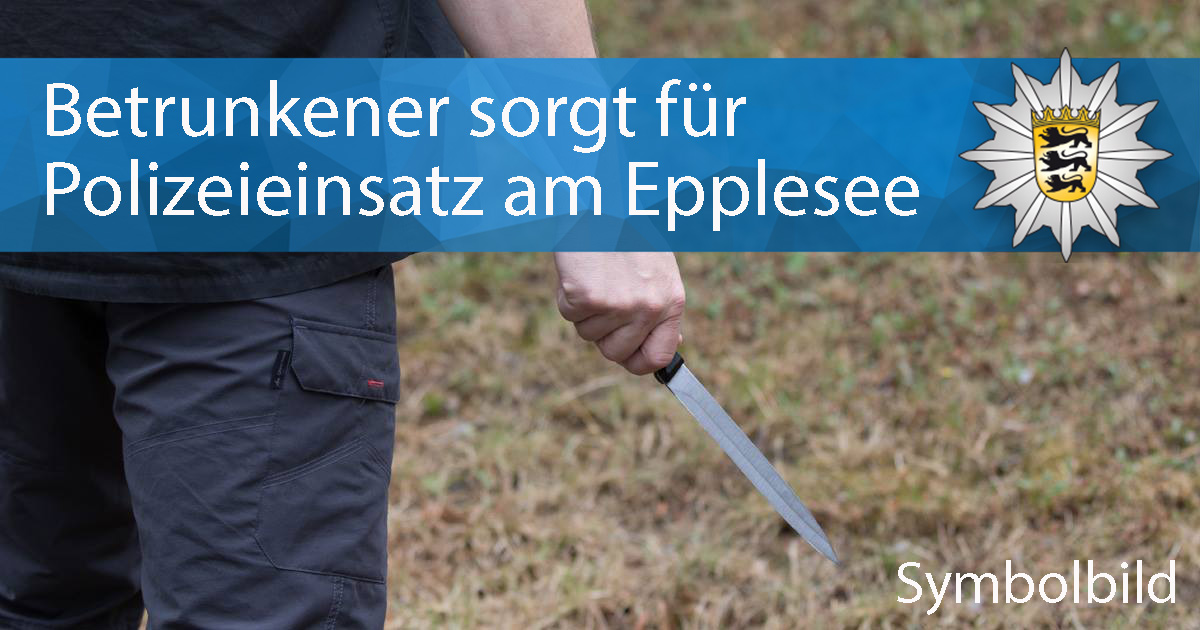 Polizei_KA's tweet photo. Für einen #Polizeieinsatz sorgte am Dienstagnachmittag ein 54-Jähriger am #Epplesee bei #Rheinstetten, nachdem der offensichtlich stark alkoholisierte Mann mit einem #Messer hantierte und Passanten anpöbelte.
PM: https://t.co/nOMc0KXvDl
Eure #Polizei #Karlsruhe https://t.co/98OW0CqnHz