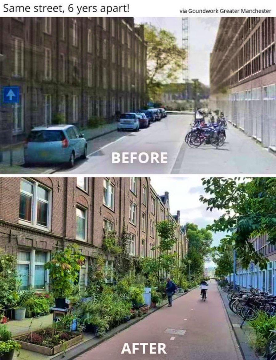 Change is possible. 💚

This street in Amsterdam proves it!