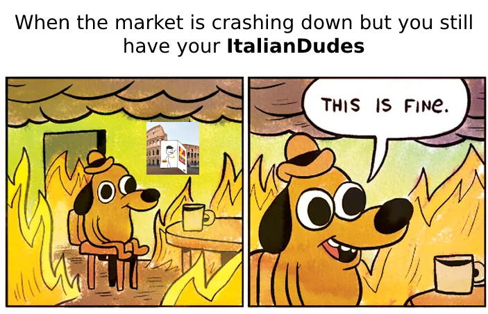 ItalianDudeNFT's tweet photo. At least I still hold my masterpiece 🔥🤌 
#ItalianDude #Stargaze https://t.co/2LpxYOQEFe