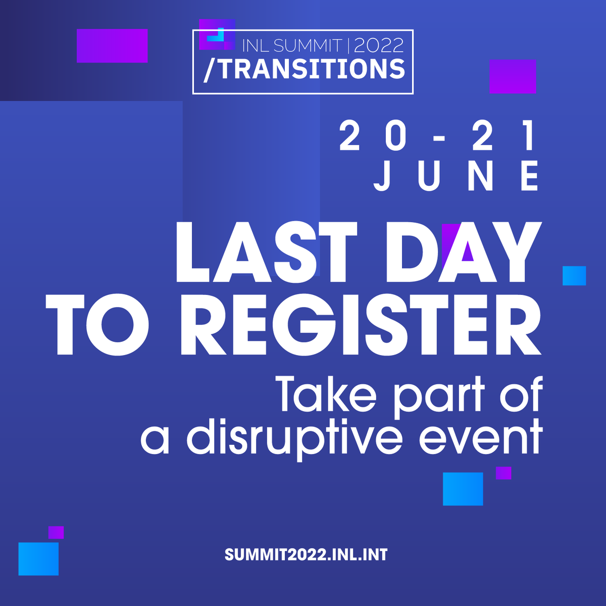 INLnano's tweet photo. 📣Less than a week to the #INLSUMMIT. Join us!
🗓️20 – 21 June 2022
🔜Braga or Online
✍️Hurry up + Register!
All info can be found here:
🔗https://t.co/rZvpbAxaDx
#inl #inlnano #conference2022 #nanotechnology #transitions #braga #portugal https://t.co/YPyCMCFJsN