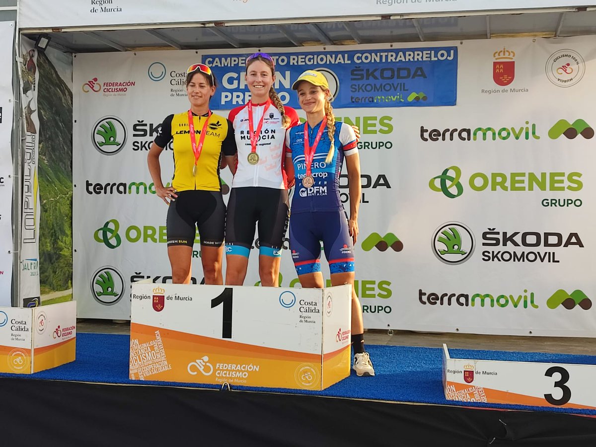 TeamPafgio's tweet photo. 🤗🤯😳🤸‍♂️ La que hemos vuelto a liar. Volvemos a ser las mejores gracias a Leonor y Ángela.

🚴💨Ayer nos alzamos con el campeonato regional de contrarreloj con Ángela.

❤️¡Enhorabuena a todas! https://t.co/htNcSRFhFo