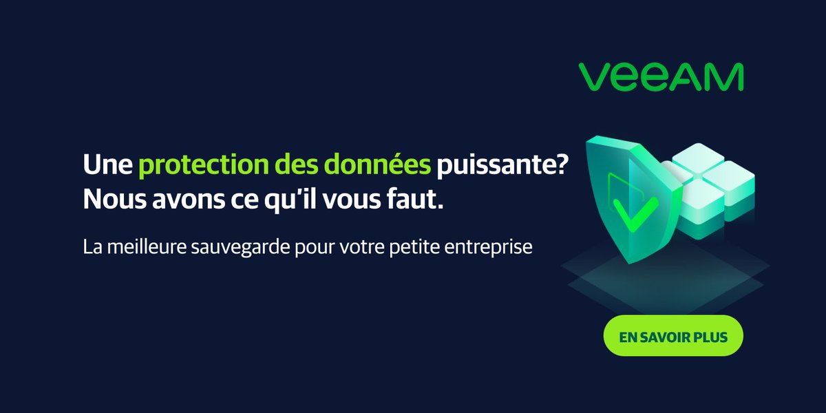 AptetudeCo's tweet photo. Comptez-vous toujours sur votre système de sauvegarde traditionnel ? Perdez-vous du temps à gérer des tâches de sauvegarde redondantes ? Vous n’êtes pas seul ! Misez sur des solutions de sauvegarde qui fonctionnent, tout simplement : https://t.co/kQDZYz3yOk. https://t.co/r1BCNXmBWR