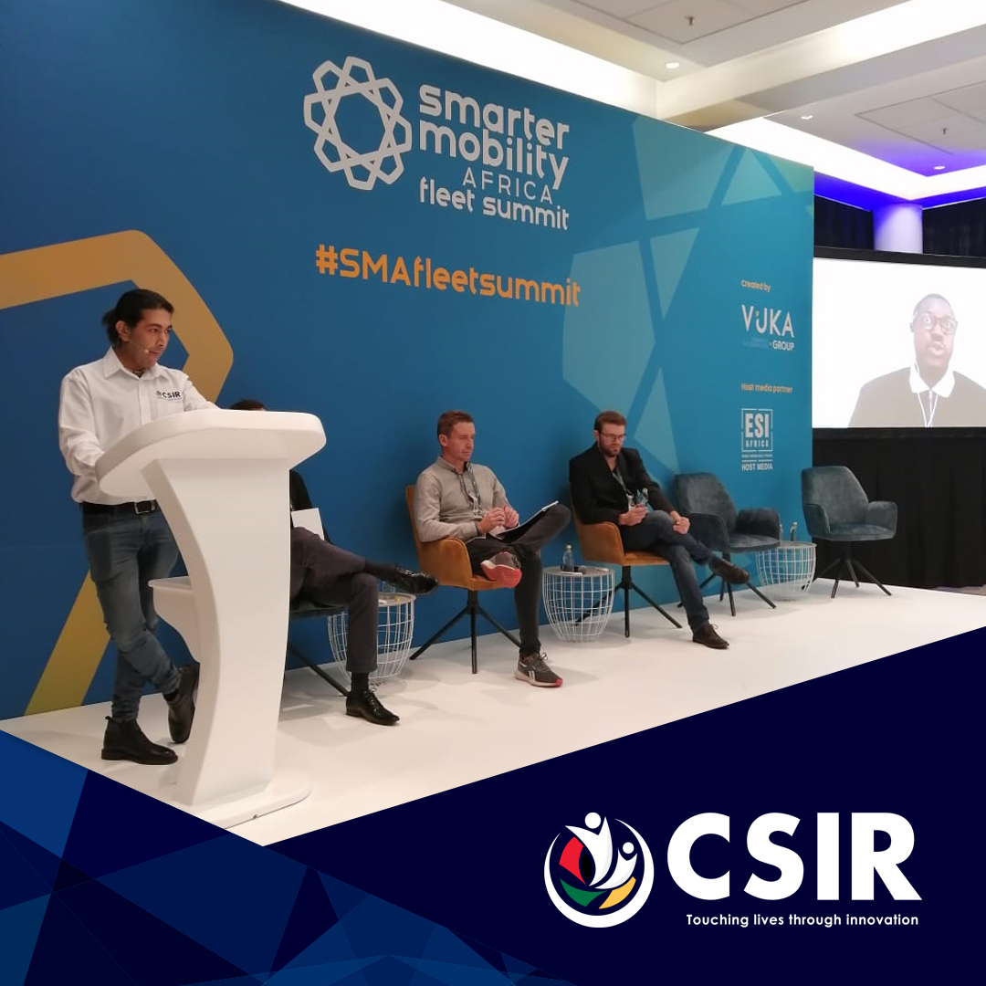 On the 9th of June, #CSIR Energy Storage Testbed Supervisor Renesh Thakoordeen participated in the exciting expert open dialogue on EVs, batteries and charging infrastructure at the Smarter Mobility Fleet Summit Enlit Africa. #SMAfleetsummit