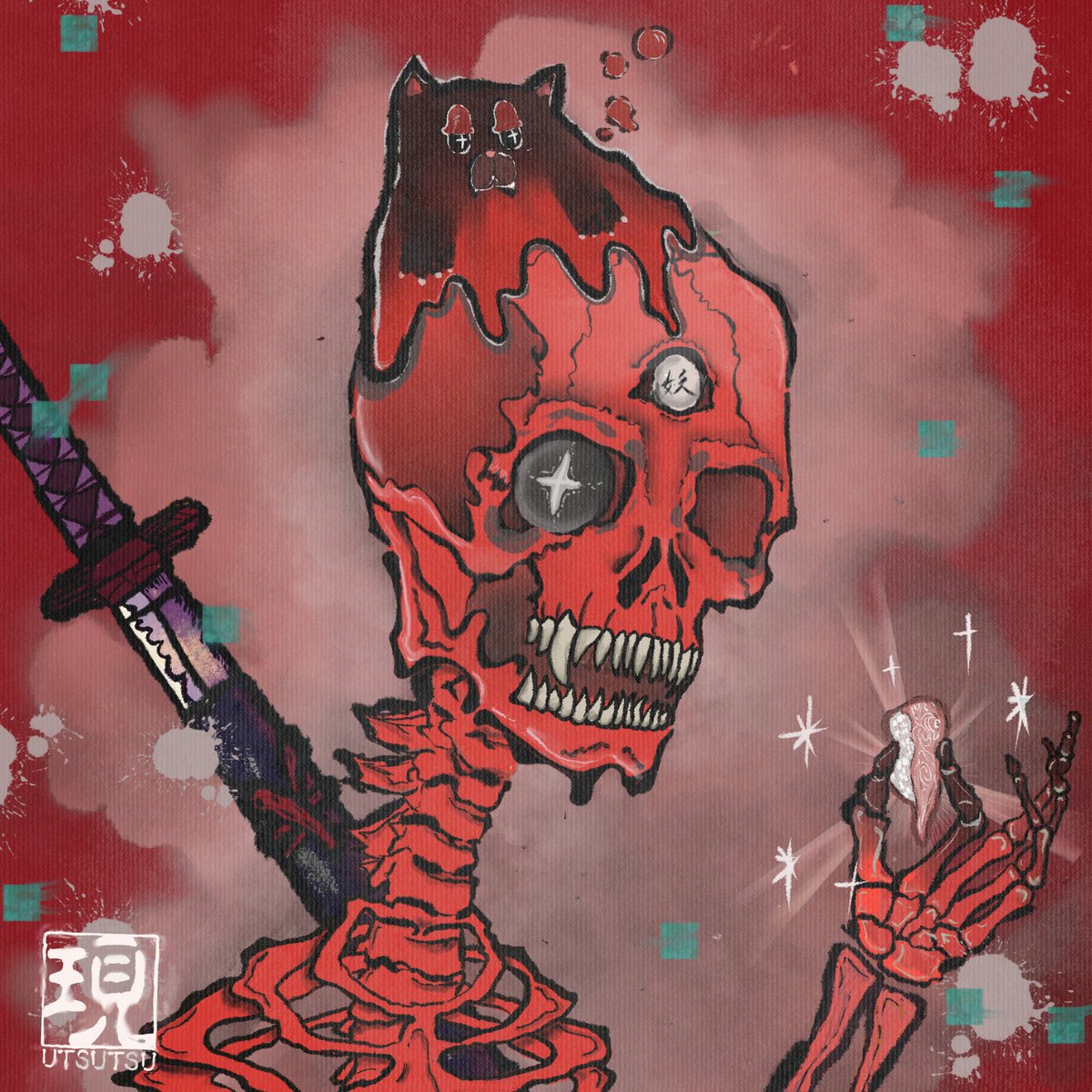 【Artist Collab #6】
Yokai come in many forms, today <a href="/utsutsu_jp/">UTSUTSU | creator</a> show us his unique version of the Yokai and it's spookily dope!  Get it dropped to your wallet by: 👇

Follow <a href="/utsutsu_jp/">UTSUTSU | creator</a> <a href="/YokaiLabsNFT/">Yokai Labs 🧬</a>
♥️ + RT + Tag friends
Prize: 3  Yokai WL + 3 Collab Art Airdrop
48 Hours