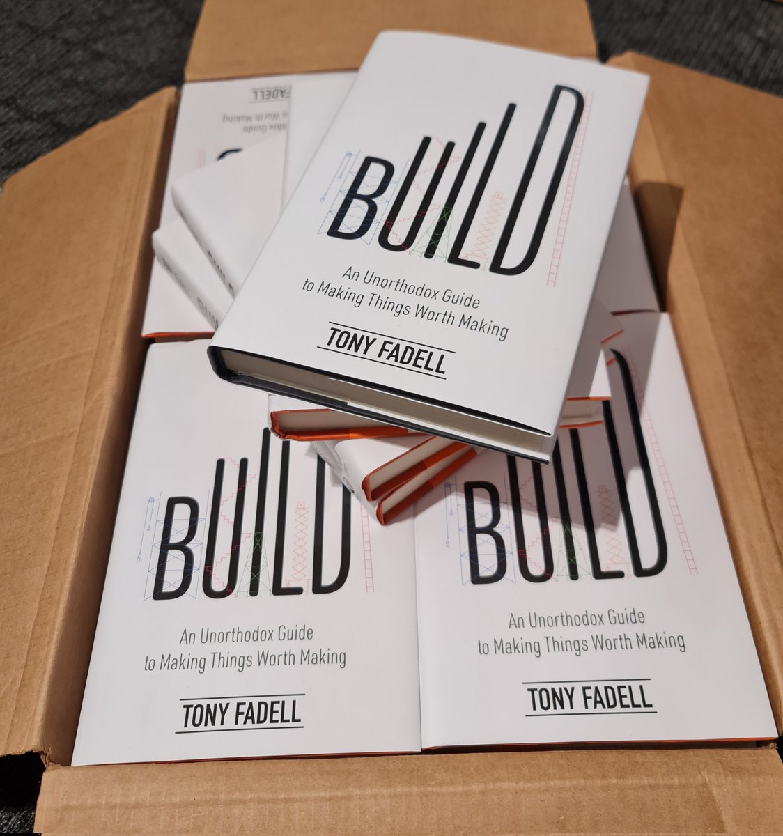 Enjoyed reading Build written by my friend <a href="/tfadell/">Tony Fadell</a> and ordered a whole lot for my product development team. If you're into product design, this is one book you should read.