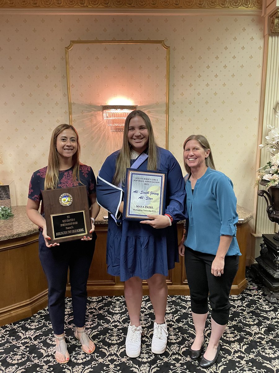 BTHSSoftball1's tweet photo. Congratulations @maya_patell  for making the South Jersey All Star Team. Also congratulations to our entire program for being presented with the West Chapter 5 2022 Sportsmanship Award.
@bthsathletics @BTRoman1 @BtCannizzaro https://t.co/9nte1J8Kjm