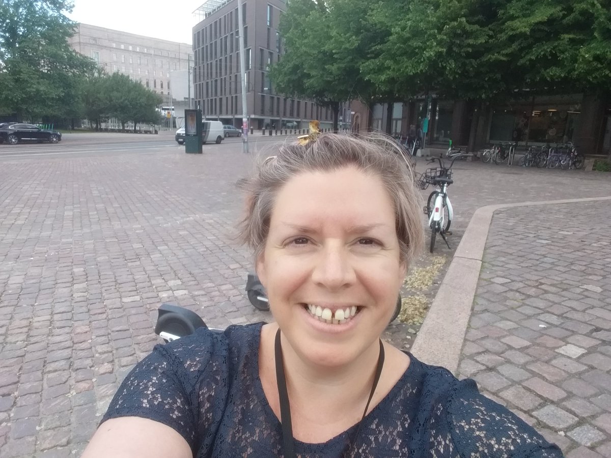 The #FinnishParliament building as my background for a remote meeting with my lovely colleagues in <a href="/UnitedWelsh/">United Welsh</a> <a href="/LlamauUK/">Llamau</a> <a href="/housing_insight/">Housing Insight Ltd</a> ..keeping the development work on <a href="/TaiFfres/">Tai Ffres</a> going whilst in #Helsinki #ISHF2022