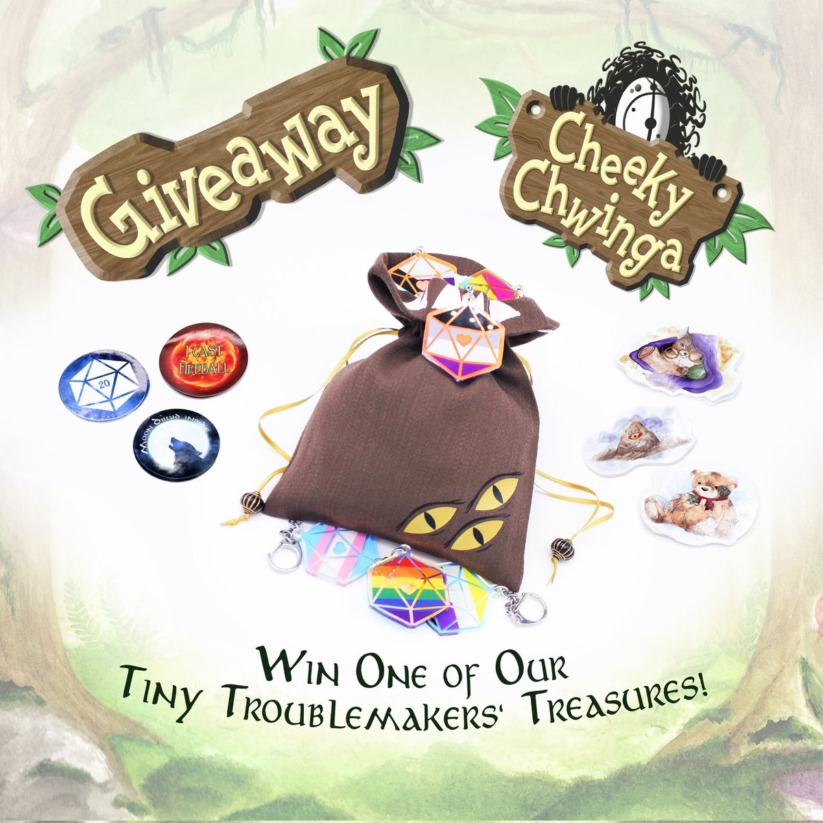 It’s time for our first Giveaway in honor of Pride Month!🏳️‍🌈

✨Follow
✨Like
✨Comment with your flag + tag a friend
➕Share to get an extra chance

1st: 1x Pride Charm of your choice
2nd: 3x Buttons
3rd: 3x Stickers

End on 30.06.2022 at 11:59pm GMT+2
#CCgiveaway #CheekyChwinga