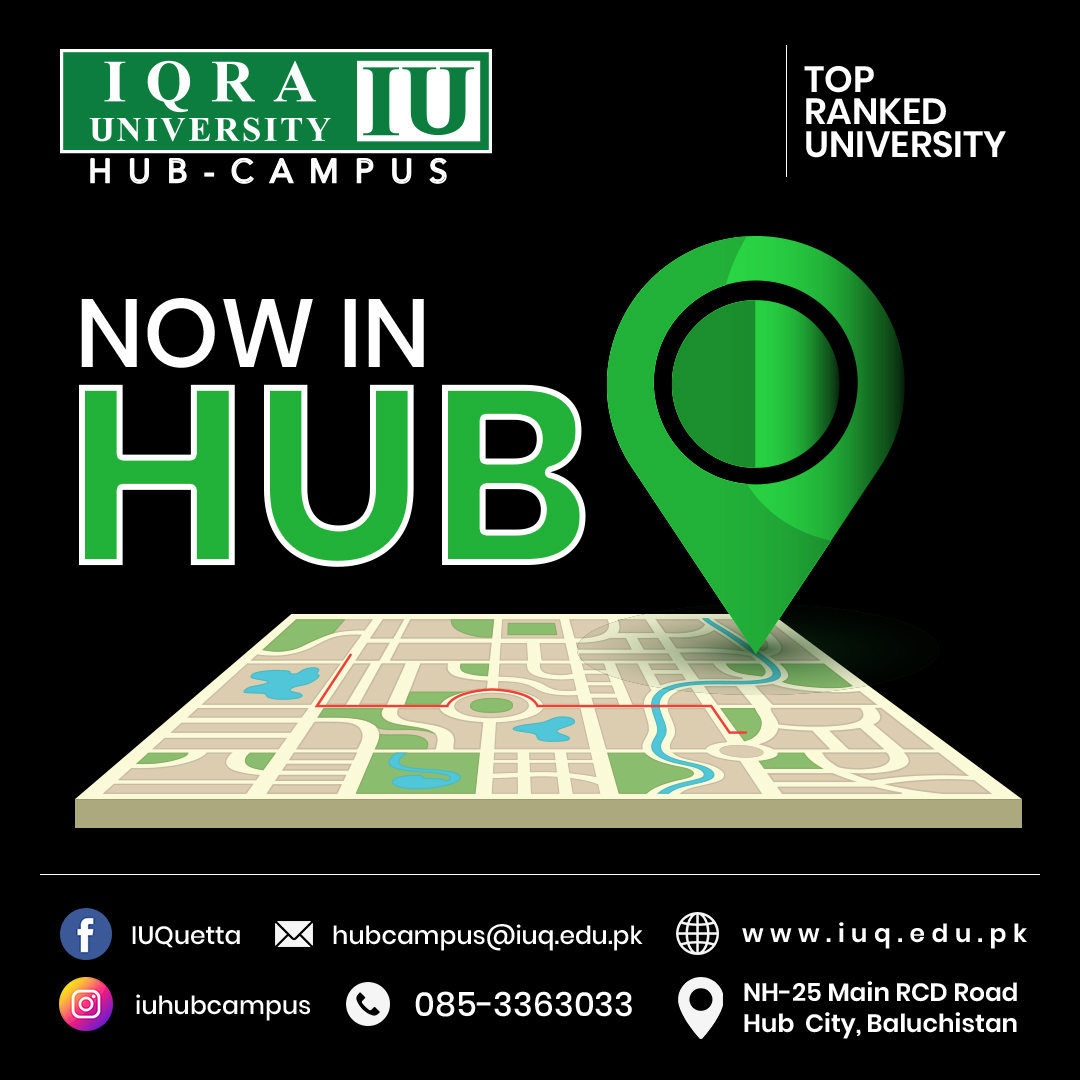 IUQuetta's tweet photo. Education itself is free of all the forces, age, caste, religion, and region.

NOW IN HUB, BALUCHISTAN

"Iqra University Hub" - Where skills lead to success!

#IUQuetta #IqraUniversityQuetta #NowInHub #IamIqra #iqrauniversityhub  #IUHUB  #IUQ #AdmissionsOpen https://t.co/zwT0PlVcEl