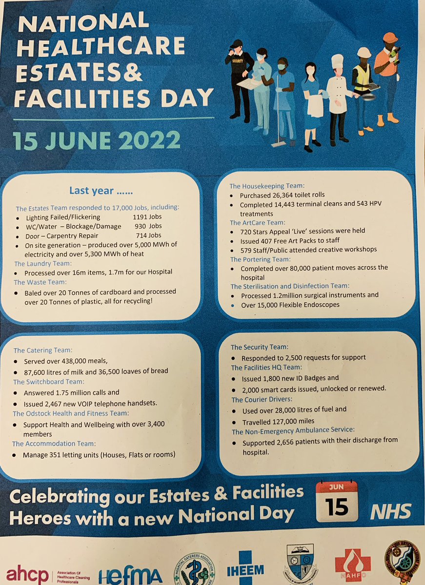 Saying a huge thank you from the Vaccine Service to our estates and facilities team on the 1st National Estates  &amp; Facilities day - you are awesome! Check out some of those stats - making a difference every day @IanRobi94676894 <a href="/paulfreeuk/">Paul Freeman</a>