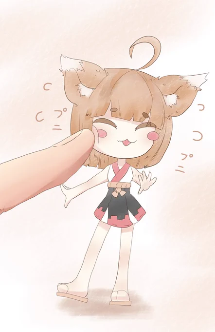 ぷにぷに(*'ω`*) #イラスト