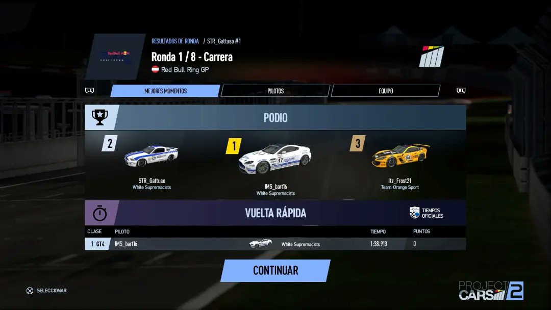 comunidad_racer's tweet photo. El Lunes concluyó la primera carrera de la temporada de 2ª división en Redbull Ring con el podio: P1 @IMS_bart16 P2 @G_Entertaiment P3 #frosty . En la otras 2 imágenes están la clasificación general y constructores. Nos vemos el Jueves en Dubái https://t.co/zlMsm3Gzwk