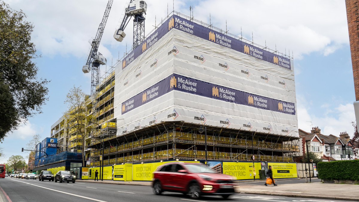 McAleerRushe's tweet photo. We recently reached the highest point on #BrixtonCentric &amp; it was lovely to be joined by @Muse_Devs, @lambeth_council, @NHGhousing to mark the milestone. 

The project will deliver 74 new homes (40% affordable) along with a new public archive.

More info: https://t.co/cM6wVz3QIh https://t.co/ev6TyYP6uA