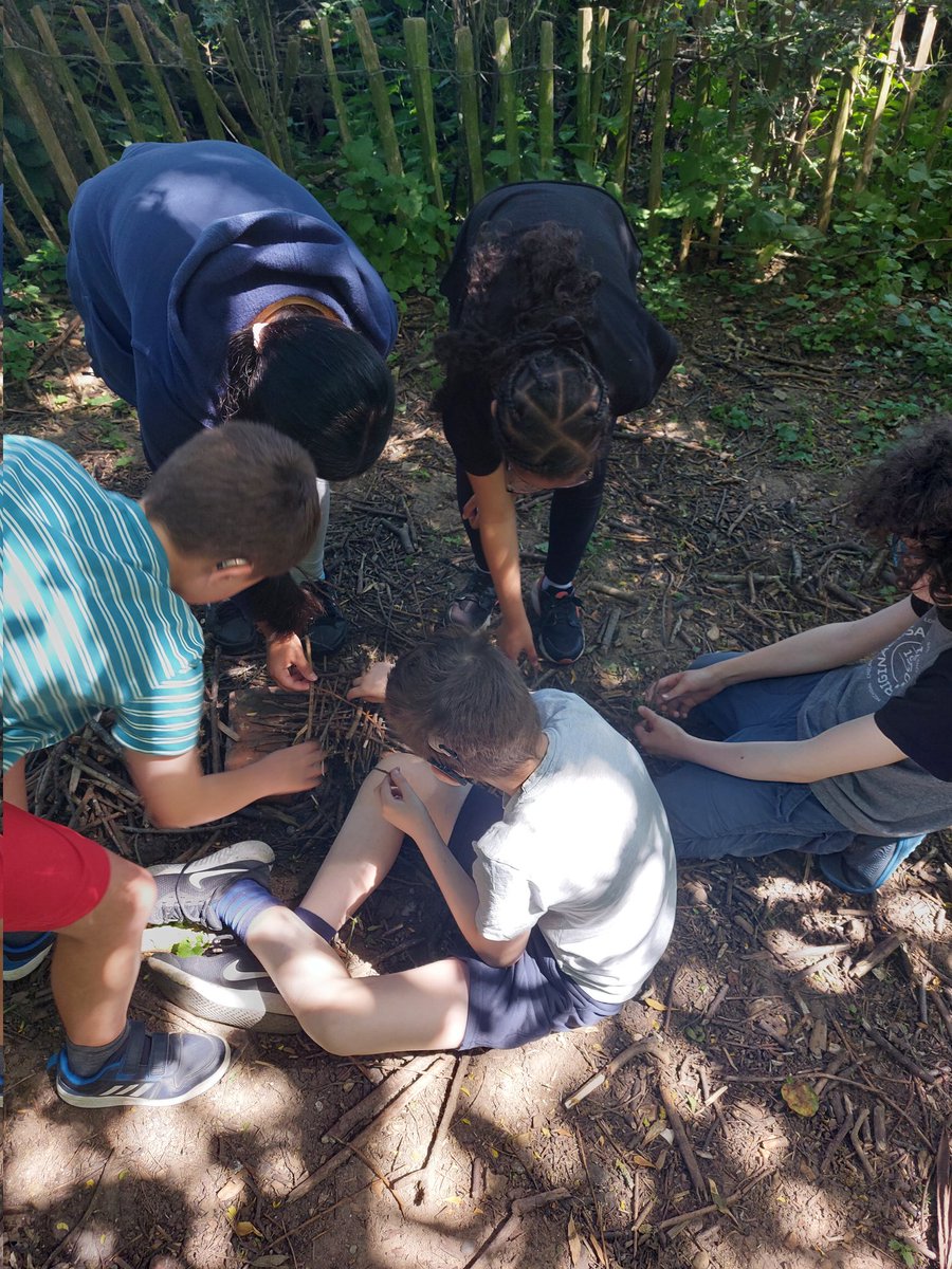 LaycockPrimary's tweet photo. #LaycockYearSix are working hard in their teams to make campfires at #Cardfields https://t.co/uqAsxsXYmy