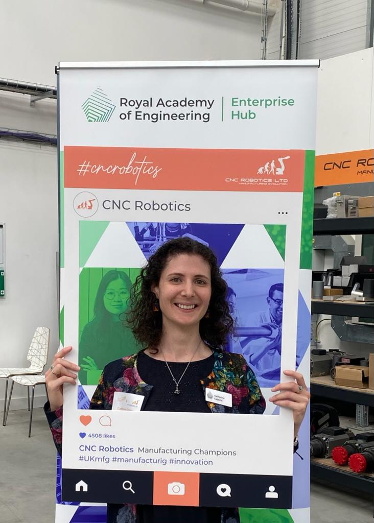 RAEng_Hub's tweet photo. We're at CNC Robotics in Liverpool today for their open house event. If you're attending, drop by our stall to learn more about our entrepreneurship support including the Regional Talent Engines programme, and how we can support you: #RTEngines https://t.co/ZDyUMH0MtN