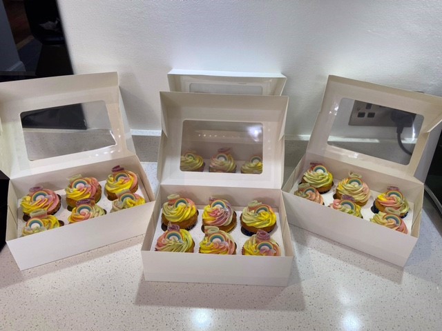 OAWintringham's tweet photo. Thank you to everyone who provided the delicious cakes for today’s cake stall on behalf of Pride Month! https://t.co/fFdKXKBVCn