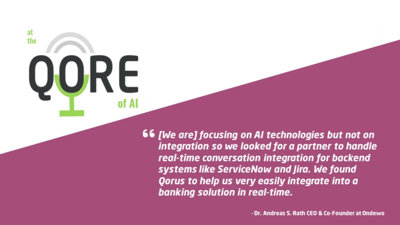 qore_tech's tweet photo. A far reaching conversation with @AndreasSRath, founder and CEO of @ondewo, including the need for AI in #CallCenters and why #AIDialects will engender #trust with users. Learn from Andreas and other #founders

https://t.co/RuzZ52RV8x

#AISummit, #LondonTechWeek https://t.co/0PmnpgjZaE