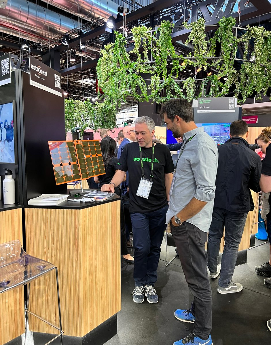 🤝Meet <a href="/strocast/">Astrocast</a> at #VivaTech in #Paris!
Learn how we are taking #IoT further with our cost-effective, comprehensive Satellite IoT Service, and how businesses can expand their IoT strategy to remote regions of the world.🛰️
👀 Find us at the <a href="/Swisstech/">#swisstech</a> Pavillon (G18)
#SatIoT