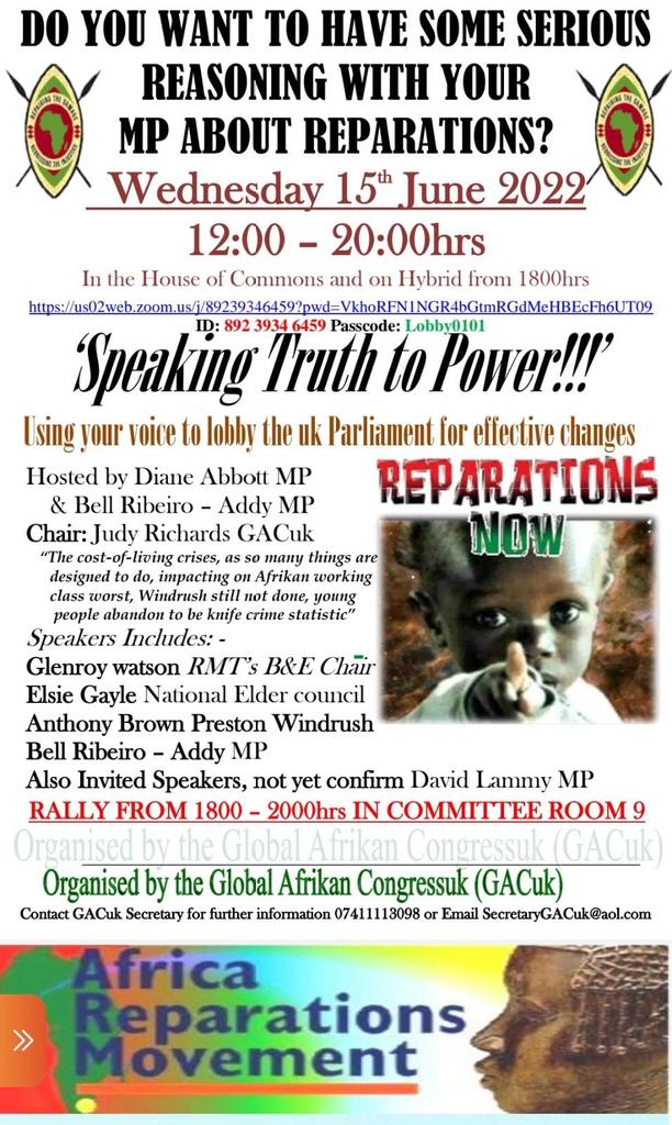 We are lobbying Parliament today after PMQ

We will be in the lobby from 12-17hrs

From 18-20hrs there will be a rally with Speakers

us02web.zoom.us/j/89239346459?… 

us02web.zoom.us/j/89239346459?… 

<a href="/infoGACuk/">GAC uk</a> Secretary for further information 07411113098 or Email SecretaryGACuk@aol.com
