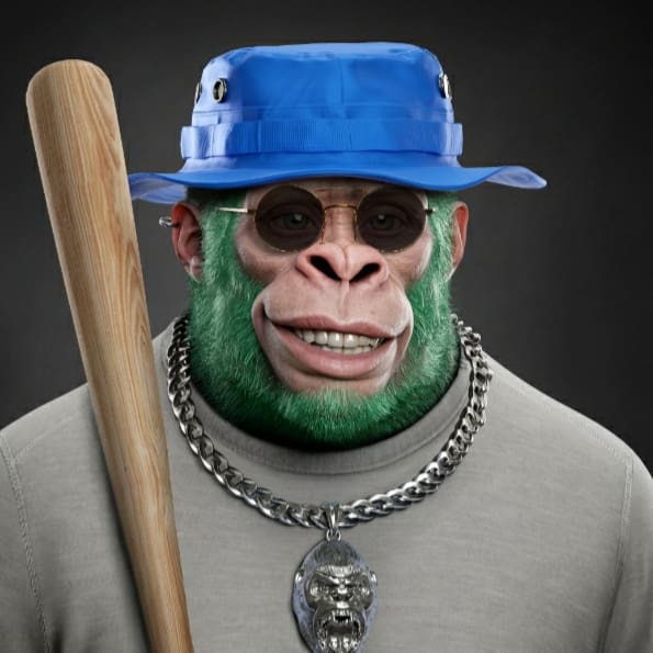 KVDNFT's tweet photo. My kong is smiling today. Why you might ask? Find out in our spaces later today ! #homerun for @supremekong #bambambam https://t.co/3I1ZZa6Spi