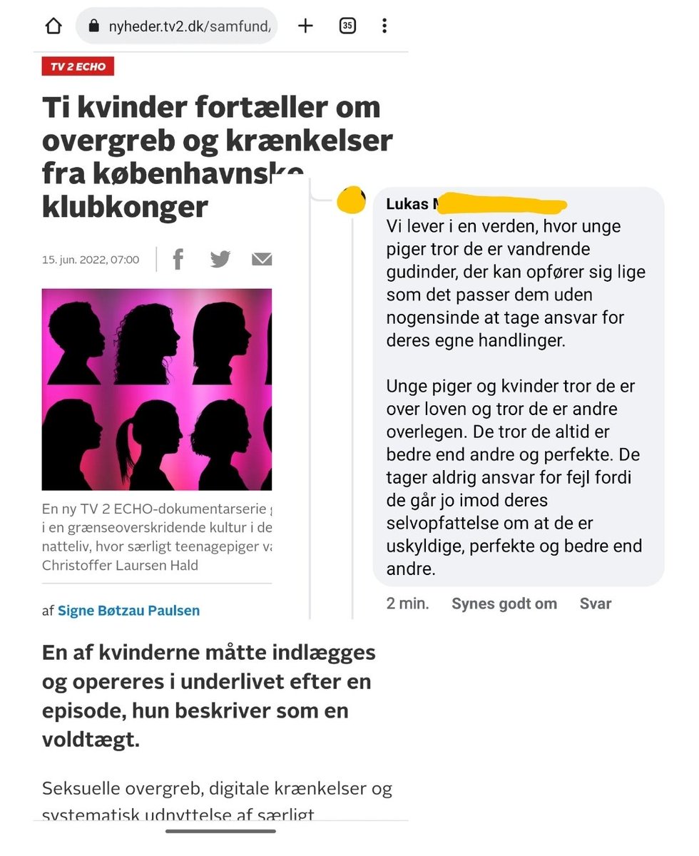 EspDanmark's tweet photo. Lukas virker da som en charmerende type!
Man forstår slet ikke hvordan den type overgreb kan ske, når folk ellers har så empatiske holdninger til ofre.... 🙄
#sexisme
#victimblaming
#overgreb
#voldtægt https://t.co/OkxHehuqcO
