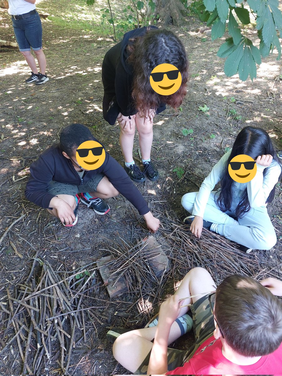LaycockPrimary's tweet photo. #LaycockYearSix are working hard in their teams to make campfires at #Cardfields https://t.co/uqAsxsXYmy