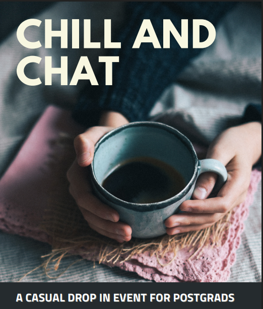 Chill and Chat
Wed 29th June 3-5pm, Wentworth College downstairs Common Room

If you're around campus, do drop-in
<a href="/GSAYork/">GSA York</a>