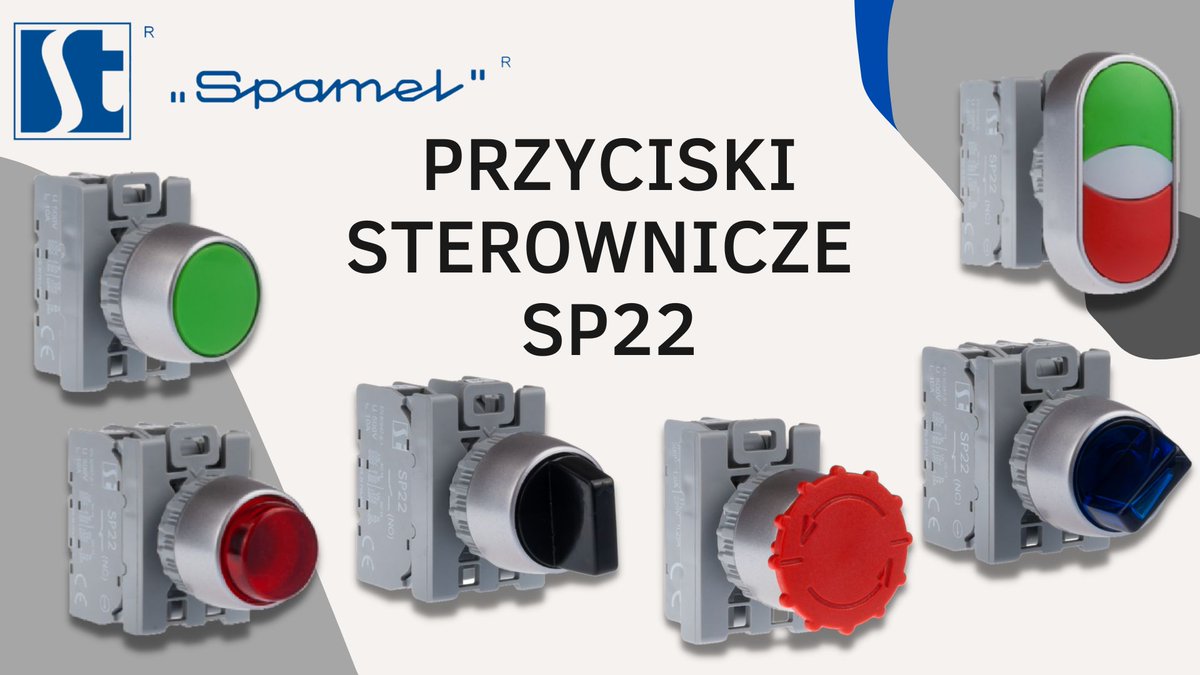 Spamel_com_pl's tweet photo. PRZYCISKI STEROWNICZE SP22 

Oferowane przez nas przyciski sterownicze wykorzystywane są nie tylko do obsługi maszyn przemysłowych, ale również wind towarowych i innych urządzeń.

https://t.co/oIxbHRKpix

#sispamel #spamel #przyciski #przyciskisterownicze #przyciskibezpieczeństwa https://t.co/AztZDGvyvB