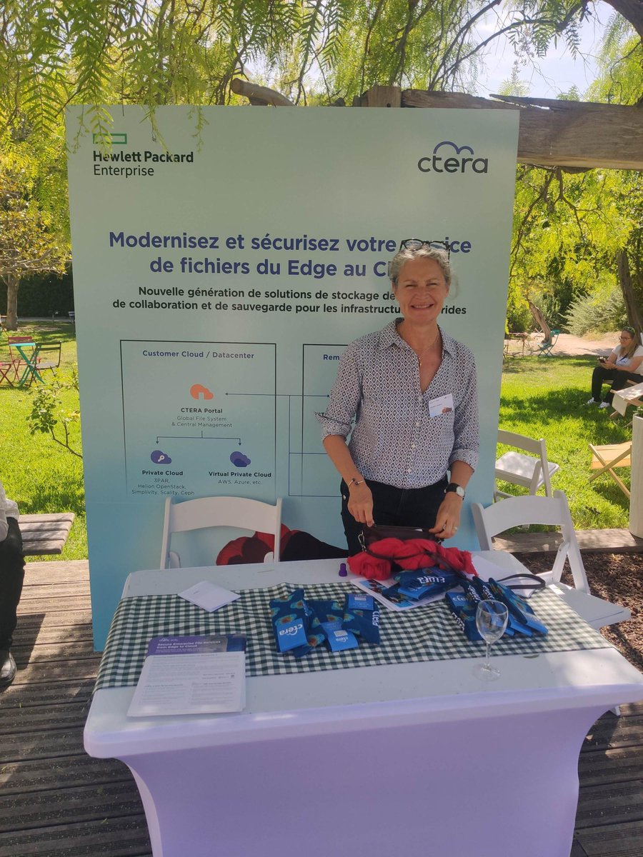 CTERA's tweet photo. The HPE Channel Tour France in Marseille was a great success! Here are some photos of our team!
Next stop is Lille June 21 and Nantes June 23! https://t.co/lpUAfuBYh3
#edgetocloud #fileservices #cloudstorage #globalfilesystem #hpepartner https://t.co/QVwznp4Glu