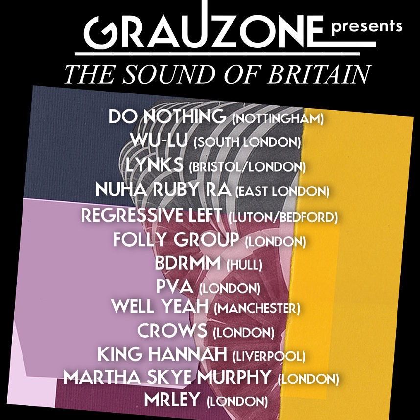 Grauzonefest's tweet photo. Grauzone has always presented the newest British acts! We collected 13 young &amp; emerging acts as 'The Sound of Britain' including  PVA, Do Nothing, bdrmm, Crows &amp; premieres like Wu-Lu, Martha Skye Murphy, Regressive Left, Nuha Ruby Ra &amp; more! Discover the newest Idles at #GZ22! https://t.co/ffRz6WbN6L