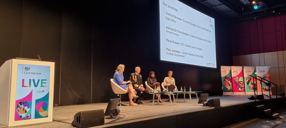 Chief of the Defence Staff @AdmTonyRadakin_ spoke at #CivilServiceLive in Edinburgh today about innovation.

Recognising the MOD as a unique blend of military and civil servants, he thanked civilian staff for their enduring commitment to UK security and the Armed Forces.