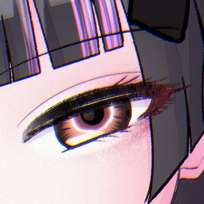 solo 1girl bangs blunt bangs close-up eye focus looking at viewer  illustration images