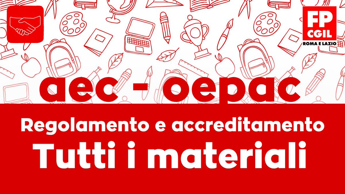 🔴 Servizi Aec/Oepac di Roma Capitale: abbiamo raccolto tutti i materiali sul nuovo Regolamento e sull'accreditamento per renderli fruibili a tuttə.
➡️ Approfondisci: tinyurl.com/ycyzdj37

#SosCoop #FacciamoChiarezza