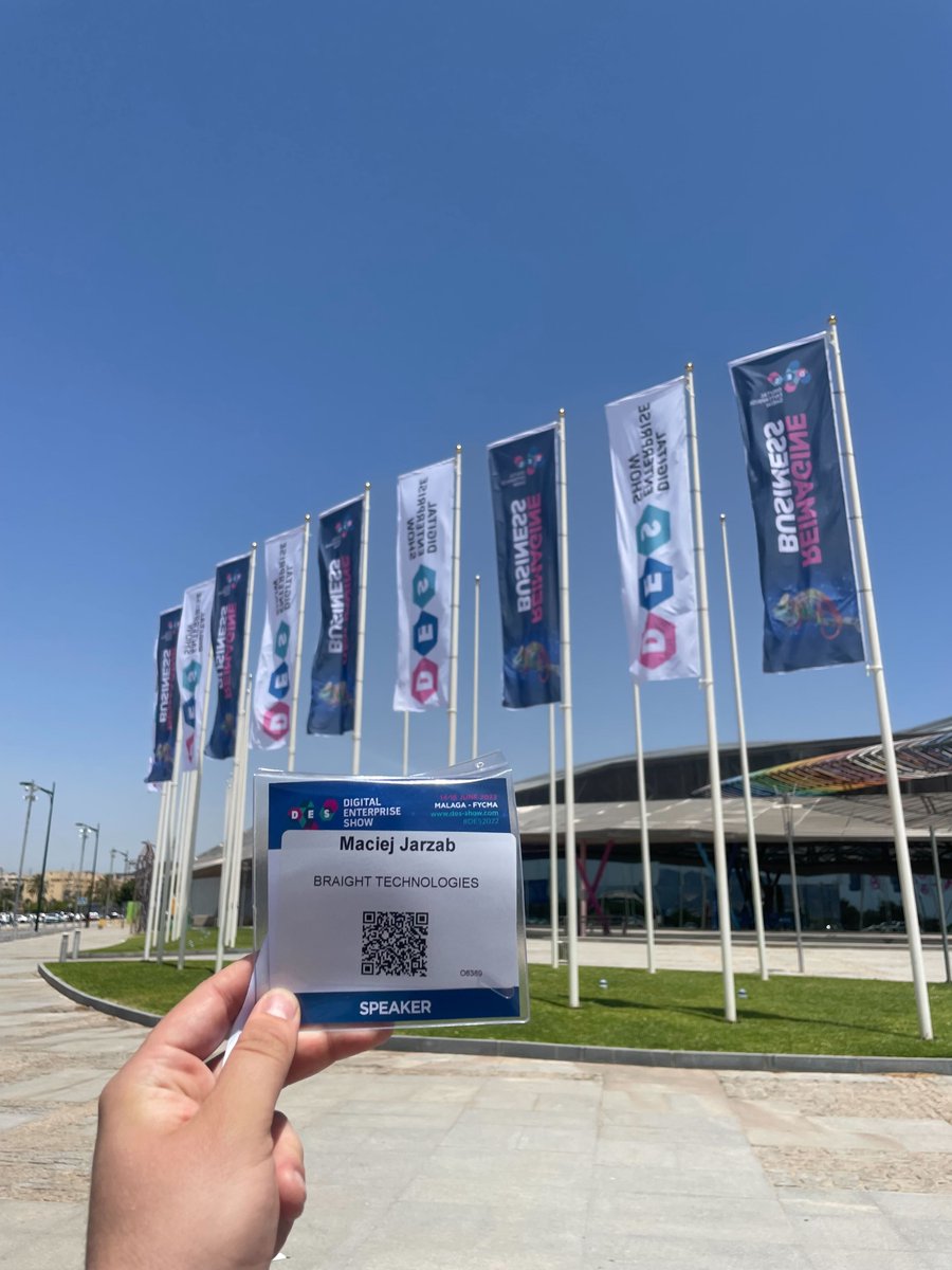 BraightTech's tweet photo. These are the reasons for our presence there. @JBabelek &amp; @MJarzab will speak to participiants about our groundbreaking solutions designed by Braight Technologies! #braightontour #malaga #spain #des #digital #deeptech #network #startup https://t.co/FBJGV62sZS