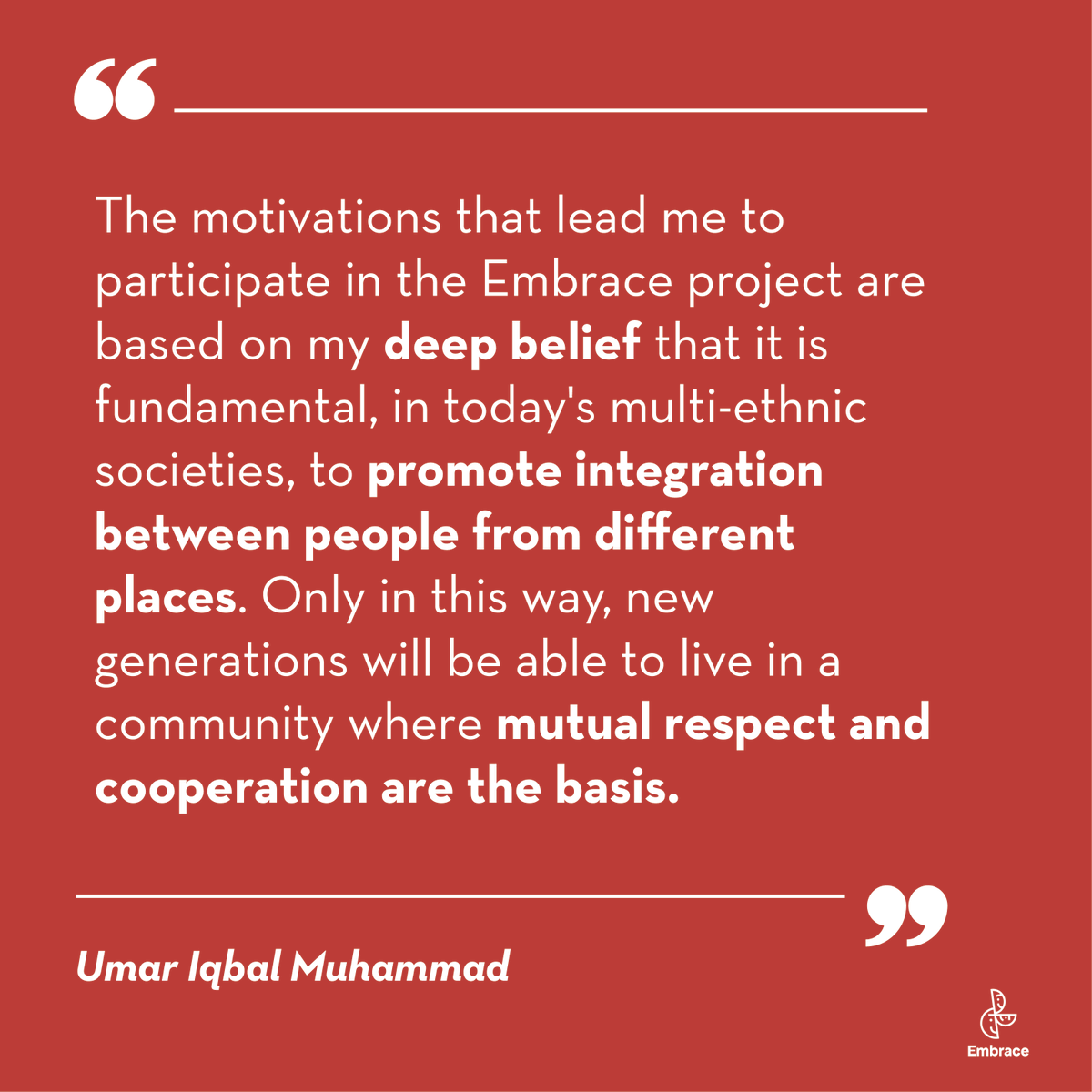 Embrace project tweet media