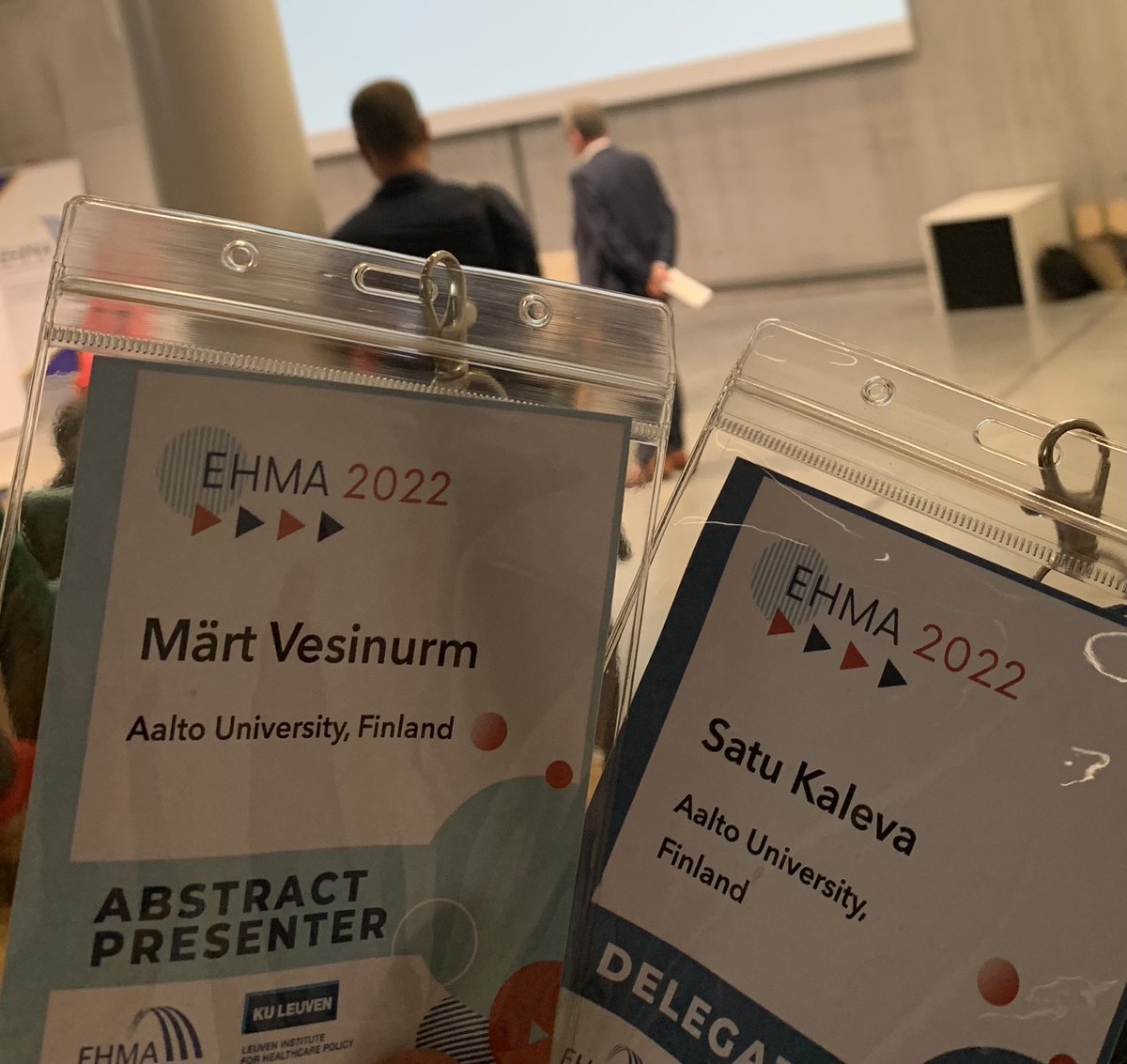 HEMA:n tutkijat Satu ja Märt edustavat tällä viikolla <a href="/EHMAinfo/">European Health Management Association</a> konferenssissa Brysselissä. Mielenkiintoisia esityksiä tiedossa!