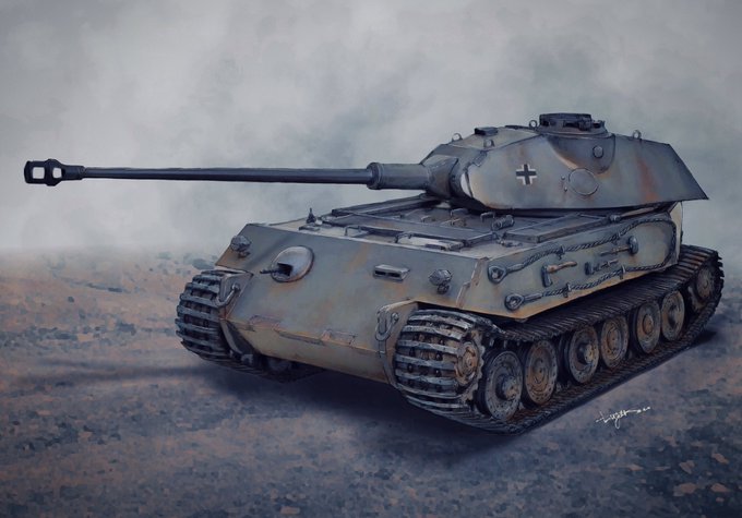 VK45.02(P)B(計画車輌)のイラスト完成っ😉🌟 