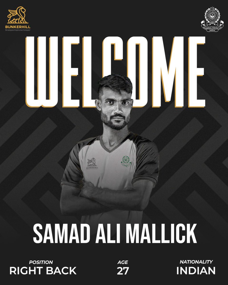 MohammedanSC's tweet photo. ✅DONE DEAL✅
Mohammedan SC ropes in former Sreenidi Deccan FC, Roundglass Punjab FC and East Bengal right back Samad Ali Mallick 💪🏻⚫️⚪️
#JaanJaanMohammedan
#TransferAlerts https://t.co/ePYPWdgC91