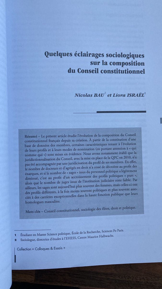 nicolasbaufr's tweet photo. Qui sont les « sages » et que nous dit l’évolution de leurs profils sur le Conseil constitutionnel ? Avec Liora Israël, nous proposons quelques éléments de réponse. Merci @elinalemaire et @PerroudThomas pour la direction de ce bel ouvrage ! https://t.co/fmOVdcG8xs