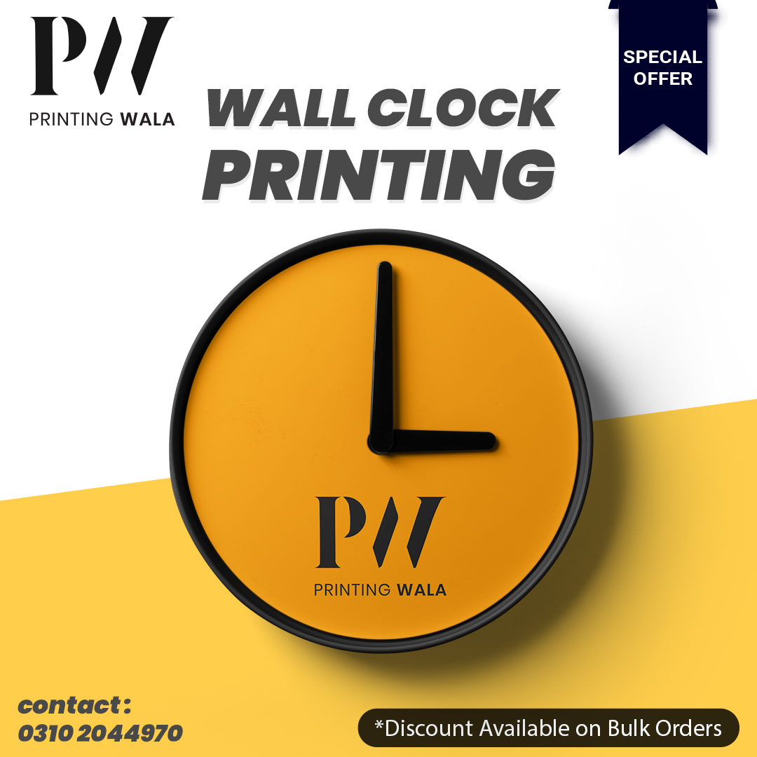 PrintingWalaPk's tweet image. Get Customized branded Wall Clock by Printing Wala for Give away and promotional Items. And avail Special Discount offers on bulk orders.

#clock #clocktime #printing #printingshop #printingpress #printingservices #printingbrand #printingwala