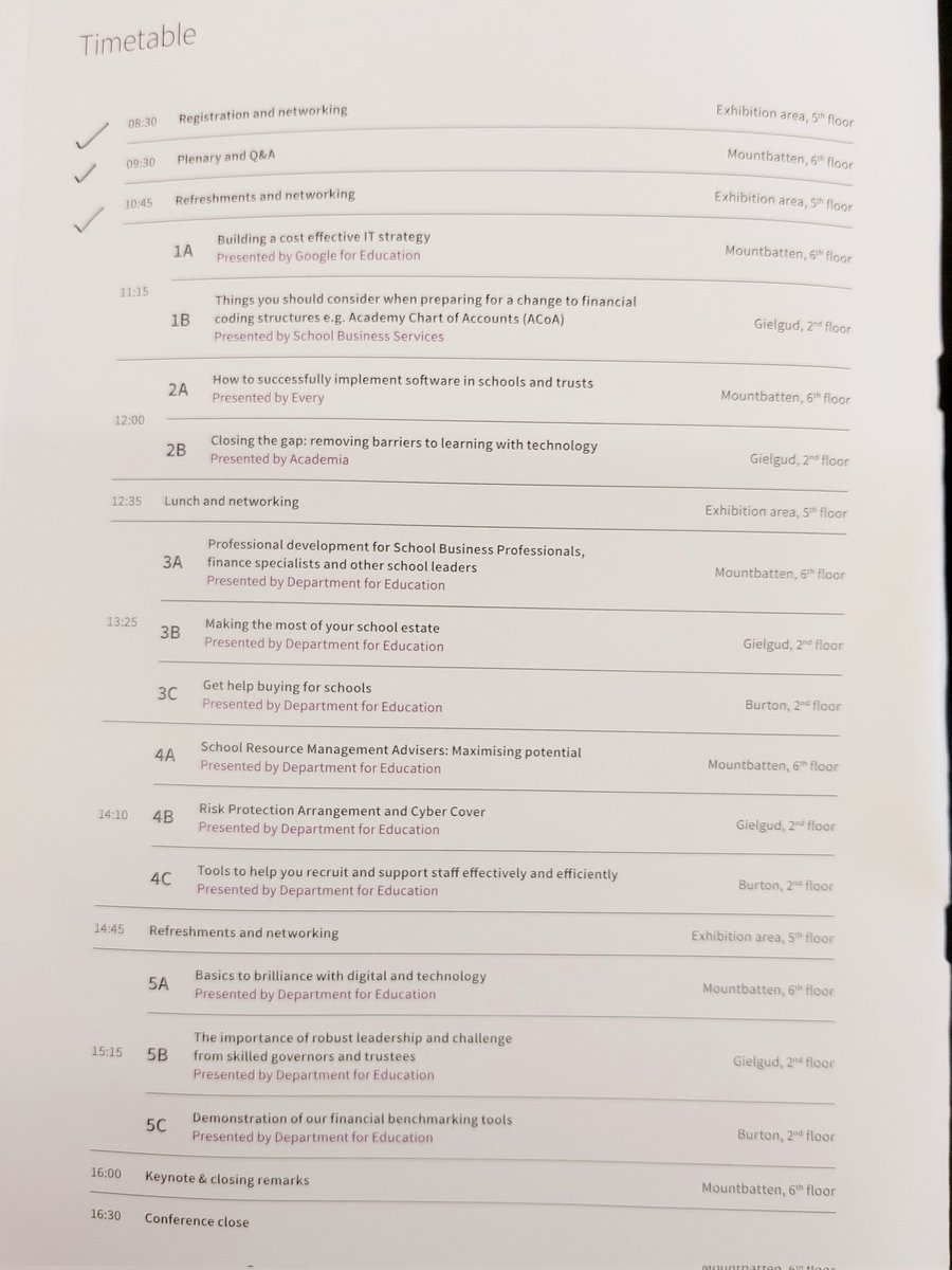 raysarah1's tweet photo. Today's School Resource Management Summit. Live, online & recordings for later. Over 300 delegates of CEOs, COOs, CFOs & SBPs exploring best use of resources for benefit of young people. 'Work in progress'
@ISBL_news #SRMA #sbltwitter #SBM #SLTChat #edutwitter #SchoolRM22 https://t.co/HnkNBQ3OwJ