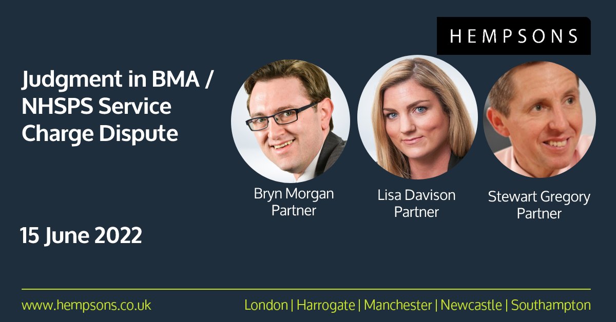 hempsonsgp's tweet photo. The High Court has now released its long-awaited judgment in 5 “test cases” where #GP practices, supported by the BMA, have challenged the service charges demanded by NHS Property Services Ltd. Our GP property team break down the key points, here: https://t.co/Lroo7rusio https://t.co/1PTTAbDRUD