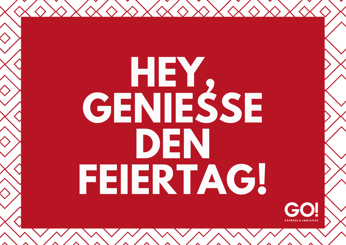 GOExpressLogis's tweet photo. ⛱ Achtung Entspannung⛱
Damit der Feiertag zum Erholen genutzt werden kann:
☀️Abwesenheitsagenten einrichten
☀️Persönlichen Ansprechpartner bei GO! kontaktieren
Während der Feiertage kümmern wir uns darum, dass der Betrieb weiterläuft, wie? 
👉https://t.co/JQA8WG4NUq
#Logistik https://t.co/Zg5uaQQJ5k