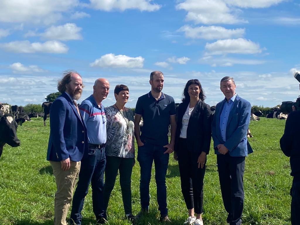 NDC_ie's tweet photo. We're delighted to be in Feenagh, Co. Limerick today for the annual Quality Milk Seminar in association with @ornua, @teagasc &amp; @WeAreKerry. This year's event is taking place at the farm of the McCarthy family, overall winners of the 2021 NDC &amp; @KerrygoldIRL Quality Milk Awards🥛 https://t.co/0wiemJgm3V