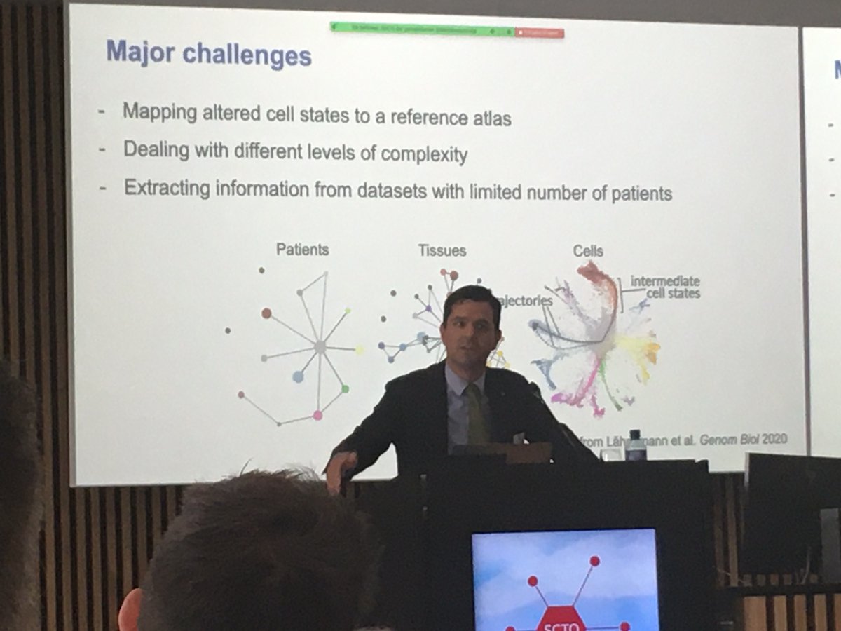 GlaettliMelanie's tweet photo. The K-CLIER project, another great example of collaborative work on the use of AI in translational research presented by @pcippa and Daniele Malpetti. @EnteOspedaliero #SCTO Events https://t.co/N7KJDCRBFl